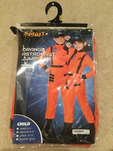 Sp21 - SPIRIT Orange Astronaut Jumpsuit NASA - CHILD Size MEDIUM 8 - 10 - New!! - Picture 1 of 4