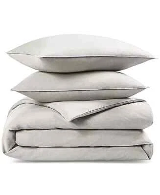 Franela de algodón portugués Charter Club Sleep Luxe 3 piezas Juego de funda nórdica, completa/qu Foto 1 de 4