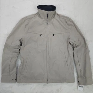 London Fog Litchfield Mikrofaser khaki durchgehender Reißverschluss Jacke Größe Herren Small - Bild 1 von 15