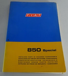 Parts Catalog Fiat 850 Special Body Stand 09/1969 - Picture 1 of 2