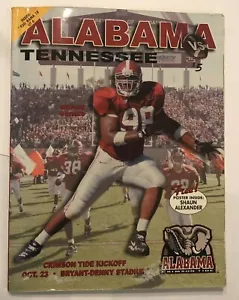 Vtg 1999 ALABAMA Football Illustrated Program Vs Tennessee Bryant-Denny Stadium - Foto 1 di 12