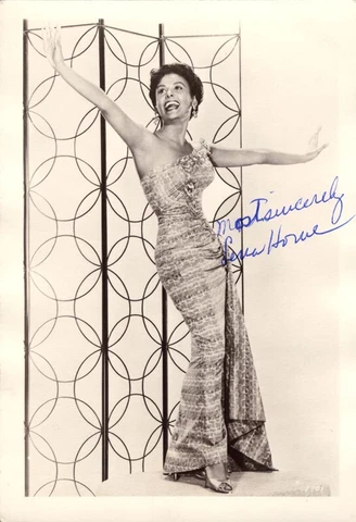 LENA HORNE - PHOTOGRAPH SIGNED Cover