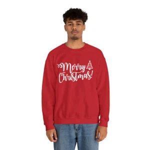 Merry Christmas | Unisex | Heavy Blend | Sweatshirt | Christmas | Holiday Shirt - Picture 1 of 38
