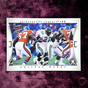Natrone Means 1997 Score Football MINT UNC Heels Legend Jags Jersey Belichick SP - Picture 1 of 2