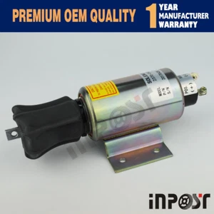 24V Stop Solenoid 04400-08801 For Mitsubishi S12R-PTK / S12R-PTA - Picture 1 of 3