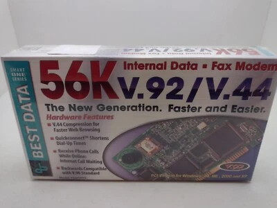 Best Data Internal Data Fax Modem 56 K v.92/v.44 New - Image 1 of 4