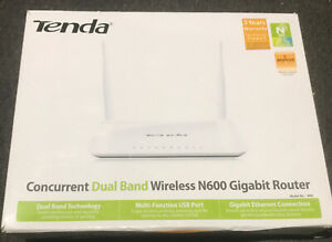 Tenda N60 Concurrent Dual Band Wireless N600 Gigabit Router