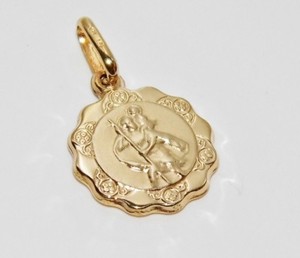 9ct Gold St Christopher Pendant for 