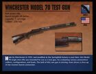 Winchester Model 70 Test Gun Rifle Atlas Klasyczna karta broni palnej