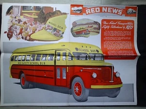 Revista REO News Truck Trade Mar 1946 Orig. Autobús escolar REO 8 páginas - Imagen 1 de 3