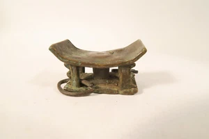 Old gold weight stool Akan Ashanti HG83 old goldweight stool tabouret poid - Picture 1 of 8