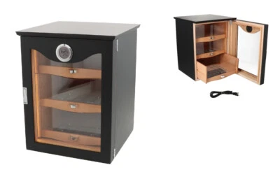 Humidorschrank Cabinet digital schwarz matt mit LED Beleuchtung - Bild 1 von 3
