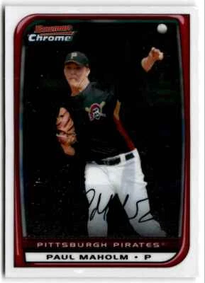 2008 Bowman Chrome Paul Maholm / Pittsburgh Pirates #17 - Imagem 1 de 2
