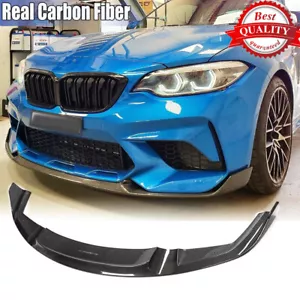 Alerón labial delantero de carbono real para BMW F87 M2 Competition M2C cupé 18-20 - Imagen 1 de 13