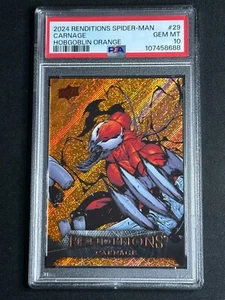 2024 Upper Deck Marvel Renditions Hobgoblin Orange Carnage #29 PSA 10 GEM ALPHA - Bild 1 von 2