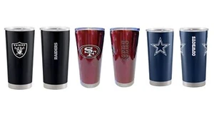 NFL Team Stainless Steel Insulated Ultra Travel Tumbler Mug 20 oz - Picture 1 of 28