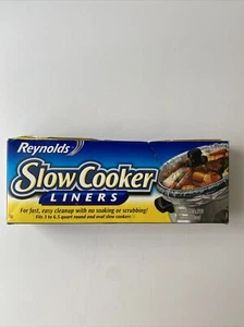 Reynolds Slow Cooker Liner Bags 13x21 for Round & Oval 3-6.5 Qt (4 liners) - Picture 1 of 6