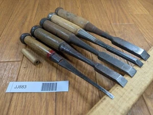 Japanese vintage chisel tataki Nomi Japan Signed Old 4.12.14.9.15mm JJ883 - Picture 1 of 16