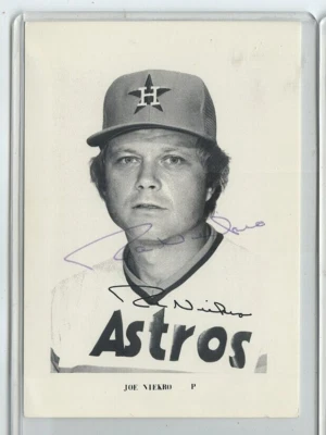 Houston Astros Team 1979 edición 3 x 4 Joe Niekro autografiado Foto 1 de 2