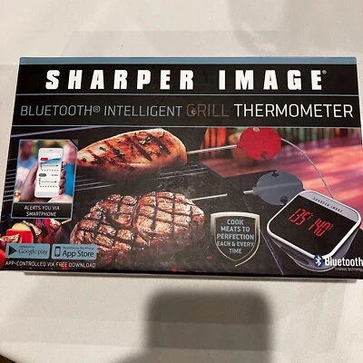 Sharper Image Bluetooth Grill Thermometer New Unopened Box  - Image 1 of 4