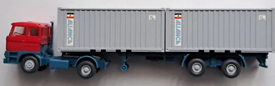 ALIANCA 20 FT Container auf  DAF 3300   Wiking 524/24    HO  1:90   neu in OVP - Bild 1 von 4