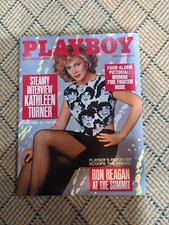 Playboy Magazine May 1986 Kathleen Turner, Christine Richters, Nude Fire Fighter