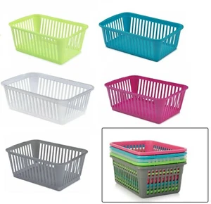 Handy Storage Basket Plastic Crate Pharmacy Fruit,Vegetables Tidy Organiser Box - Picture 1 of 8