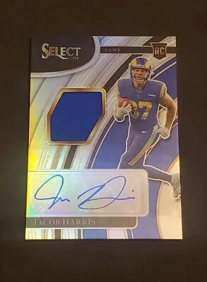 Jacob Harris 2021 Select Rookie Signature Memorabilia 026/199 No. RSM-JHA - Image 1 of 2