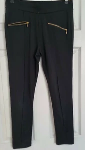 WOMEN'S LEGGINGS Matalan Papaya WEEKEND Black Trousers Leggings Size 14 - Picture 1 of 3
