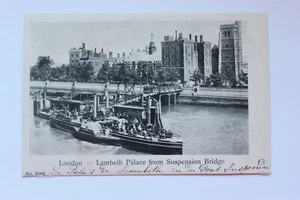 Alte Postkarte LONDON / LONDON - Lambeth Palace from Suspension Bridge - Bild 1 von 1