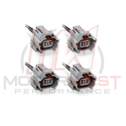 6-Pack Denso High Impedance Female Fuel Injector Connector Plugs - Pigtail Harness 5 thumbnail image