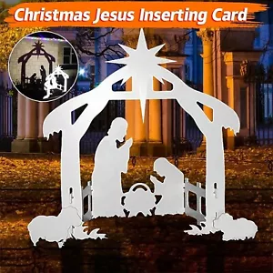 New Outdoor Nativity Set Weatherproof Outdoor Nativity Scene For Yards Lawns GF - Picture 1 of 7