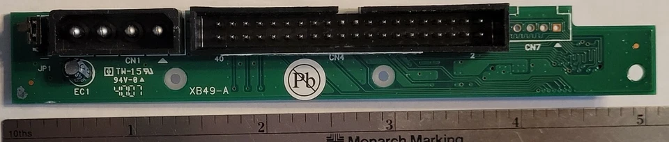 Placa adaptadora IBM SurePos ATAPI para IDE 47P9157 TW-15 / XB49-A conversor - Imagem 1 de 4