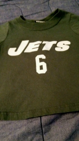 New York jets Marc Sanchez green short sleeve shirt size 2T Cover