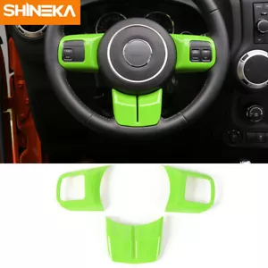 Steering Wheel Cover Trim for Jeep Wrangler JK/Compass/Patriot/Grand Cherokee - Foto 1 di 8