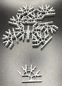 MICRO KNEX Roller Coaster Connectors Replacement Parts Pieces 10 Dark Gray - Picture 1 of 1
