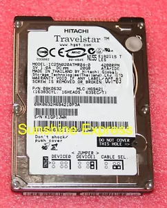 Hitachi Travelstar 20GB IDE 2MB 4200RPM 2.5" Laptop Hard Drive IC25N020ATMR04-0 - Picture 1 of 1