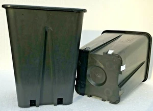 VASI PLASTICA QUADRATI cm 15 L 3,0 - 15x15x20 ANTISPIR. FIORI GIARDINO 5 VASI  * - Afbeelding 1 van 3