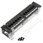 Tool Kit 12 Port CAT6 Patch Panel RJ45 Networking Wall Mount Rack with6830