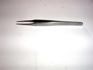 RUBIS  #2  TWEEZERS Ultra fine needle sharpe NEW  4.5" L  SWISS MADE - Picture 1 of 3