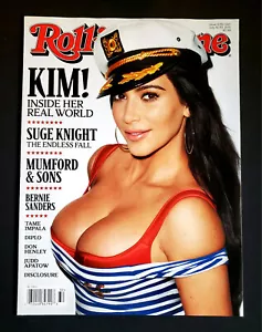 KIM KARDASHIAN No-Label ROLLING STONE Magazine July 2015 NEAR MINT HOT COVER! - Foto 1 di 1