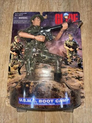 Hasbro 1998 G.I. Joe U.S.M.C. Boneco de ação Boot Camp 12” novo - Imagem 1 de 4