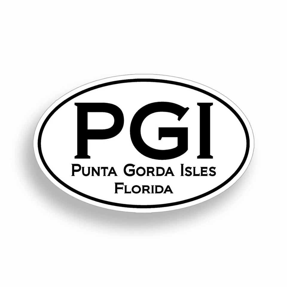 Punta Gorda Isles Florida Sticker PGI Cup Laptop Car Vehicle Window Bumper Decal - Image 1 of 1