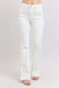 Jeans Judy blu full size vita alta spacco laterale slim bootcut taglie forti - Foto 1 di 28