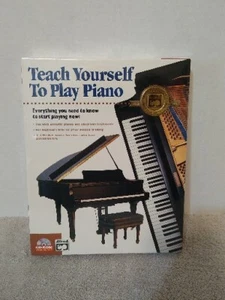 Teach Yourself to Play Piano CD-ROM Mac or PC, All ages Instructional Lessons - Picture 1 of 3
