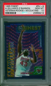 1995-96 Topps Finest Veteran/Rookie ARMON GILLIAM ED O'BANNON #RV-9 PSA 10 Pop 1 - Picture 1 of 2