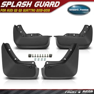 4Pcs Front & Rear Mud Flaps Splash Guards Fender for Audi Q3 Q3 Quattro 15-18 - Picture 1 of 8