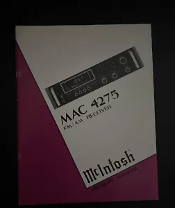 Vintage Original McIntosh MAC4275, Handbuch, NEU - Bild 1 von 3