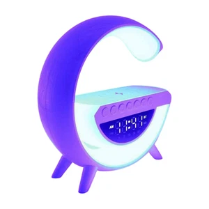 Wireless LED Charging Station w 6-in-1 Atmospheric Lamp & Bluetooth - Picture 1 of 9