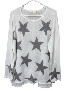 ALTAR’D STATE Grobstrickpullover mit Sternen Strick Tunika Pulli Damen Größe L - Bild 1 von 10